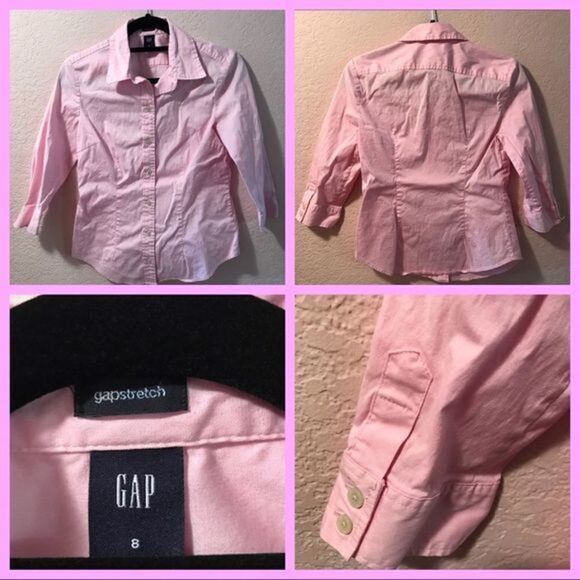 Gap button down light pink shirt - Picture 1 of 7